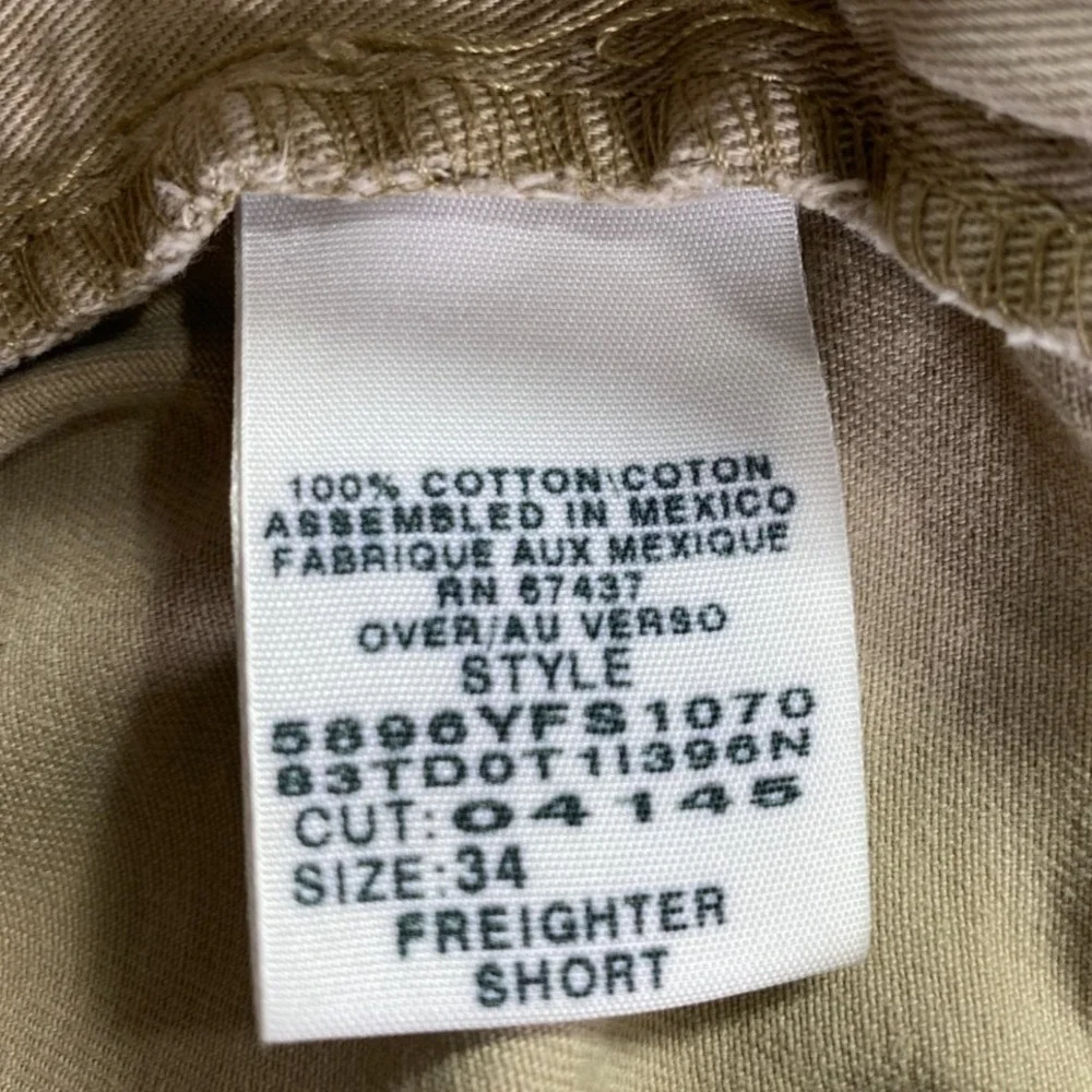Vtg Polo Jeans Ralph Lauren Firefighter‎ Shorts Mens 34 Cargo Khaki Trooper